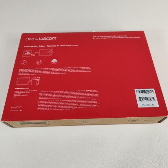 One by Wacom Graphic Drawing Art Tablet for Beginners, Small, New - Picture 2 of 5
